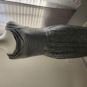 Elegant Gray Sleeveless Dress